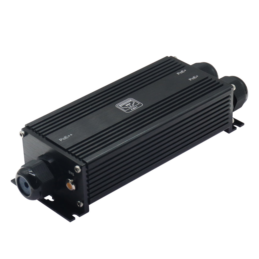 Industrial Gigabit PoE Extender, IEEE 802.3af/at/bt, IP67 Waterproof Outdoor PoE Repeater