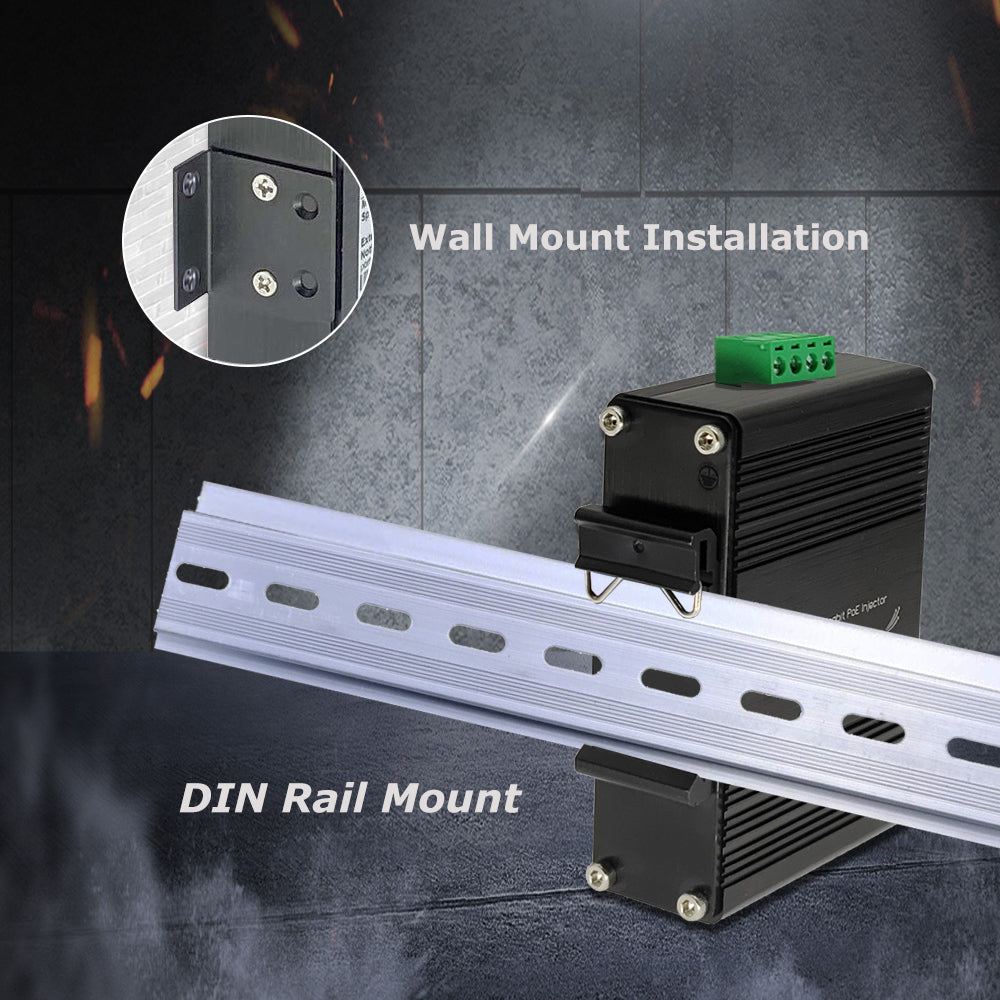 2-Port Gigabit PoE Injector, 802.3at, 12–48V DC Input | INJ-2G30